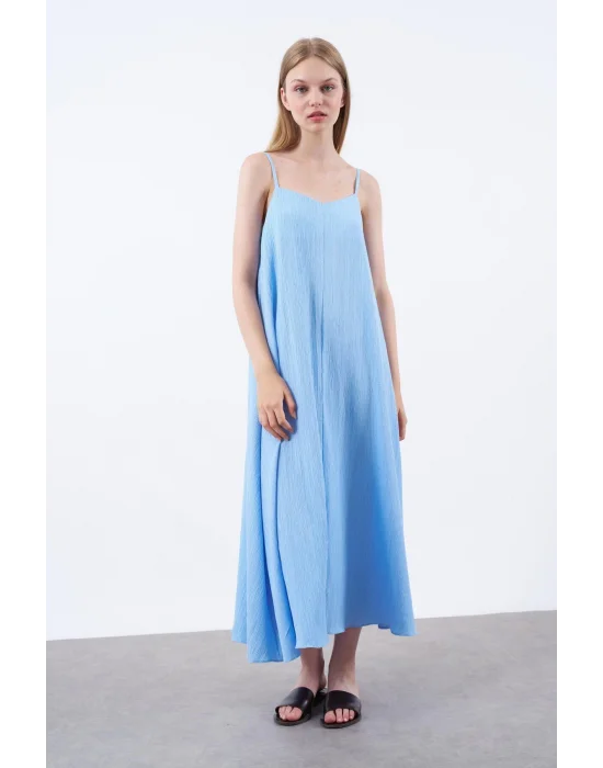 Kadın Midi Boy Ip Askılı Elbise