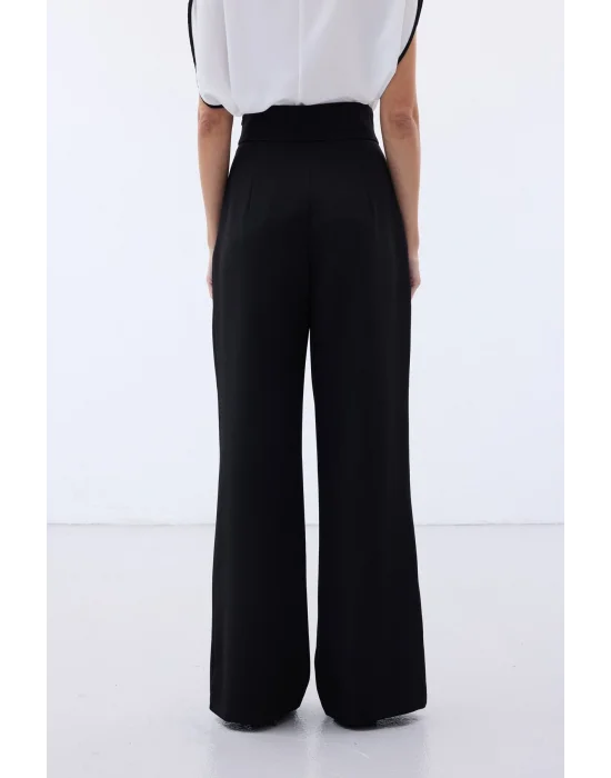 Aksesuarlı Pantolon - Siyah