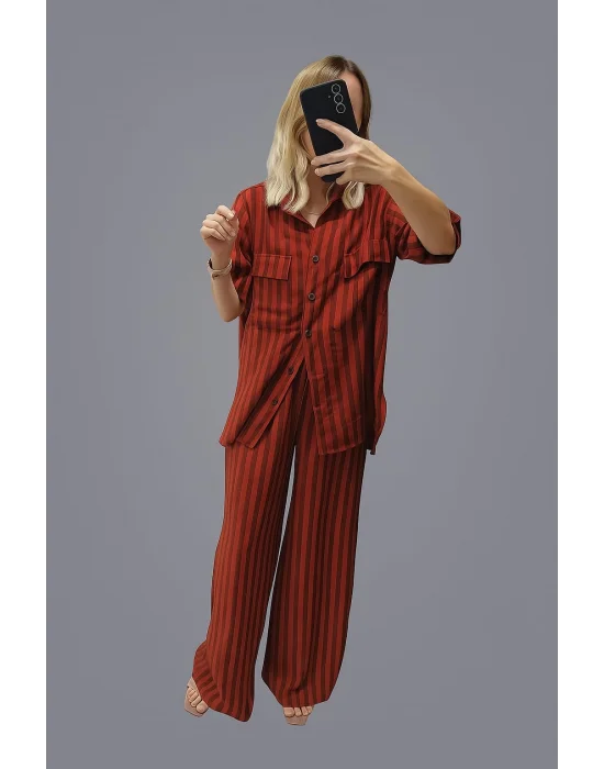 Çizgili Premium Takım