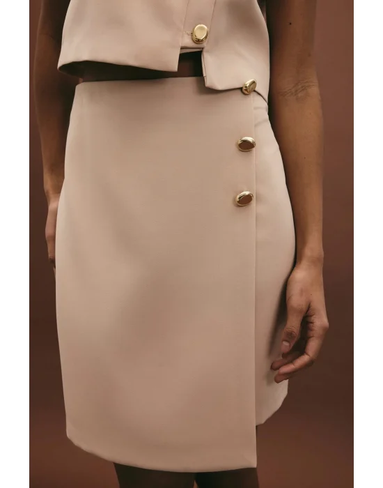 Lucy Mini Etek - Bej