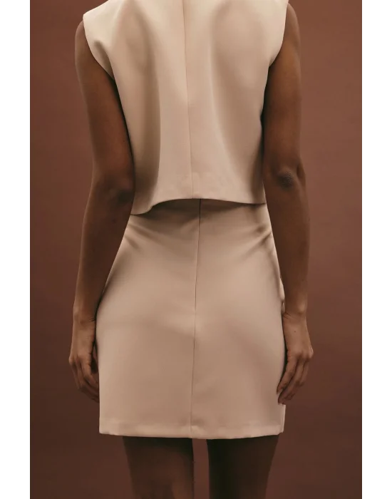 Lucy Mini Etek - Bej