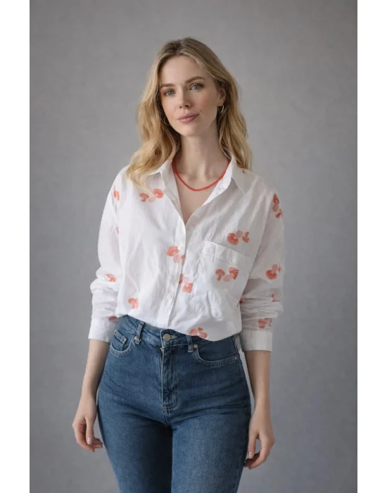 Mantar Desenli Gömlek