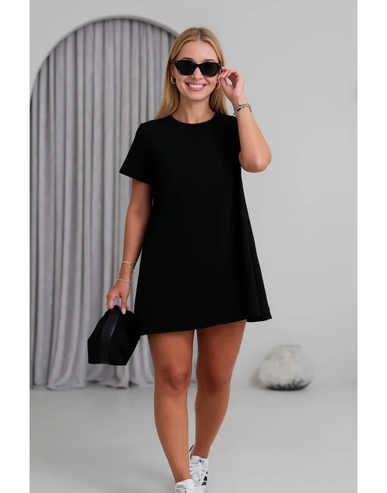 Önü Çizgi Detaylı Elbise