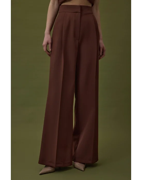Sofia Palazzo Pantolon - Kahve