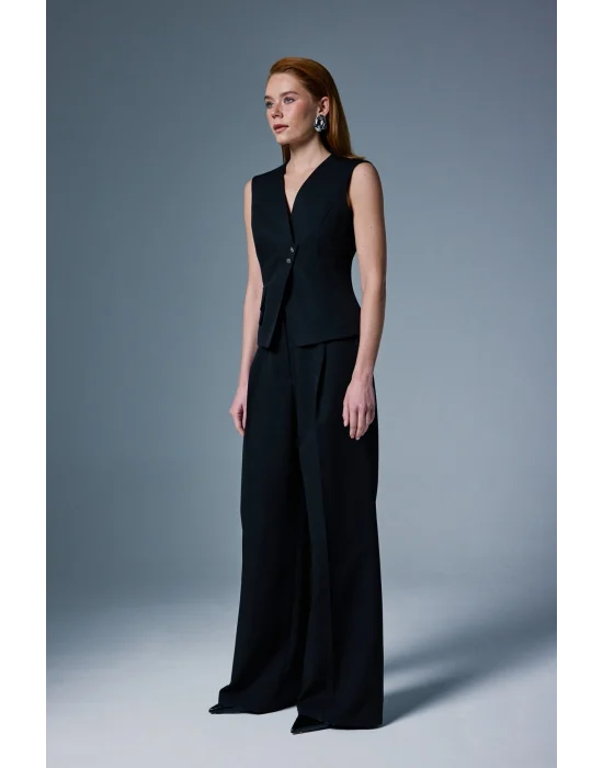 Sofia Palazzo Pantolon - Siyah