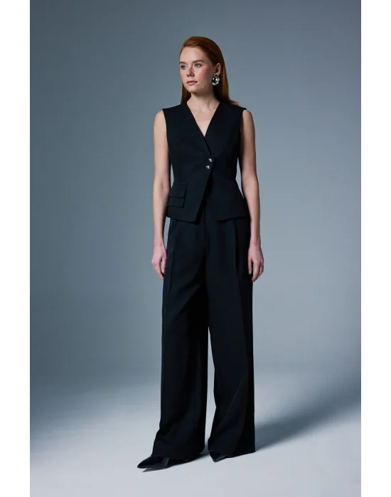 Sofia Palazzo Pantolon - Siyah