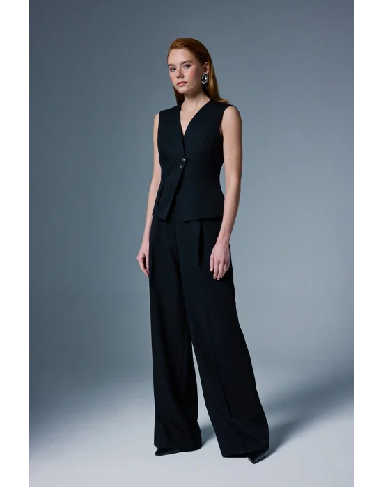 Sofia Palazzo Pantolon - Siyah