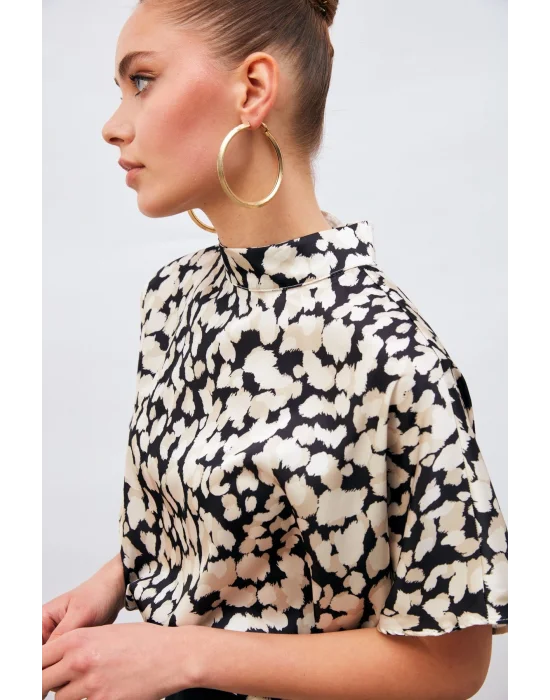 Yarasa Kol Salaş Bluz - Siyah