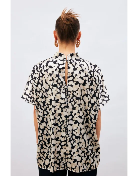 Yarasa Kol Salaş Bluz - Siyah