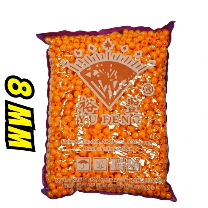 8MM Camgöz Boncuk TURUNCU