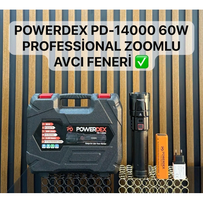 Powerdex PD-14000 Profesyonel El Feneri