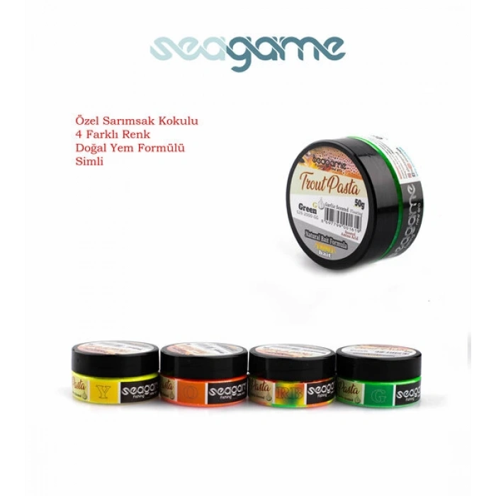 SEAGAME TROUT PASTA ALABALIK HAMURU SARIMSAK SARI 50G