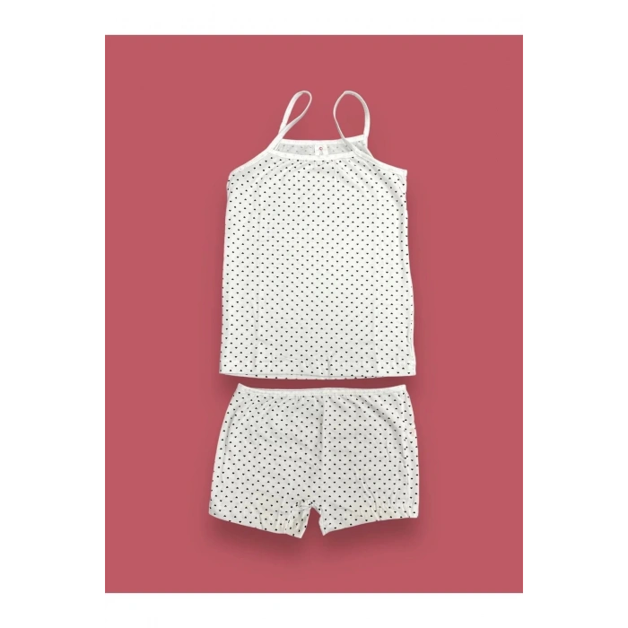 Kız Çocuk Atlet Boxer Takımı Pamuklu 6lı Paket
