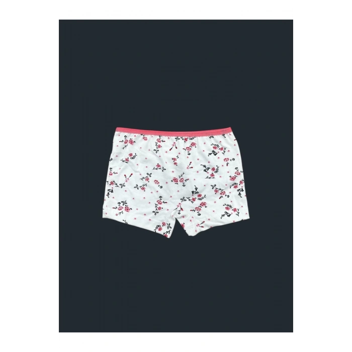 Karışık Desenli Kız Çocuk Boxer 6lı