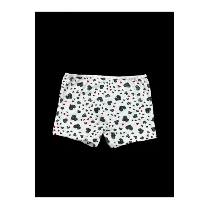 Karışık Desenli Kız Çocuk Boxer 3lü