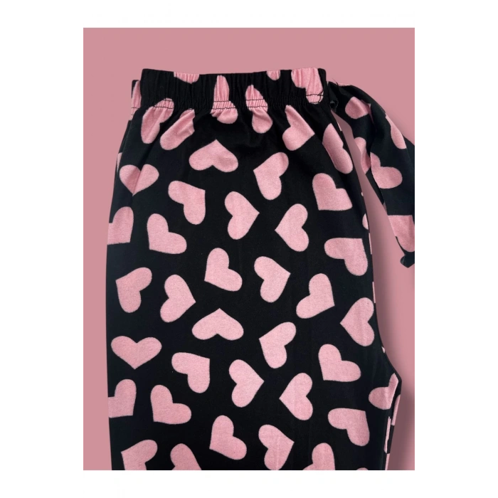 İpeksi Dokulu Süet Pijama Altı