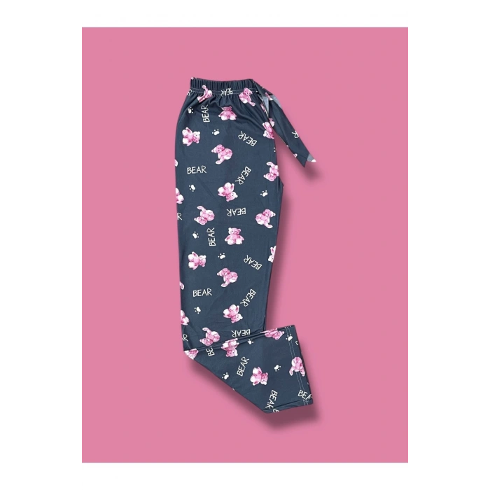 İpeksi Dokulu Süet Pijama Altı