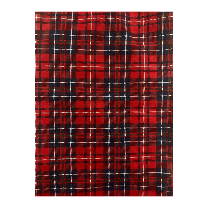 Ekose Desenli Beli Lastikli Unisex Pijama Altı