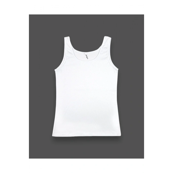 İnce Fitilli Kalın Askılı Pamuklu Kadın Atlet 4lü Paket