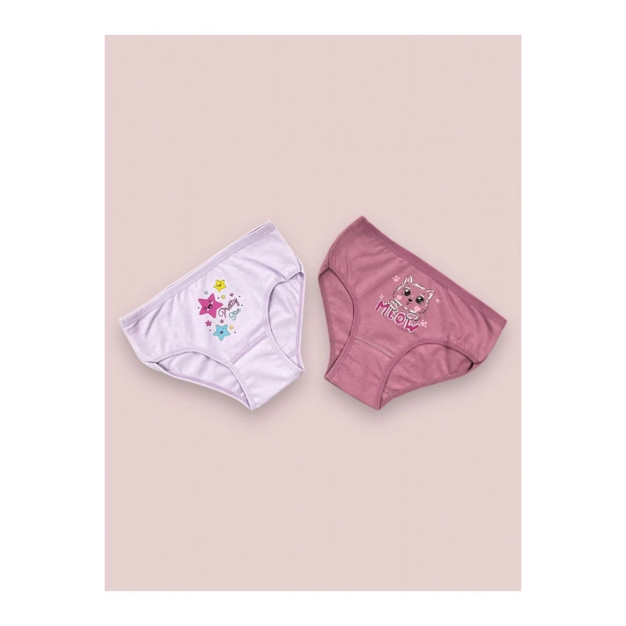 Renkli Baskılı Kız Çocuk Külot 5li