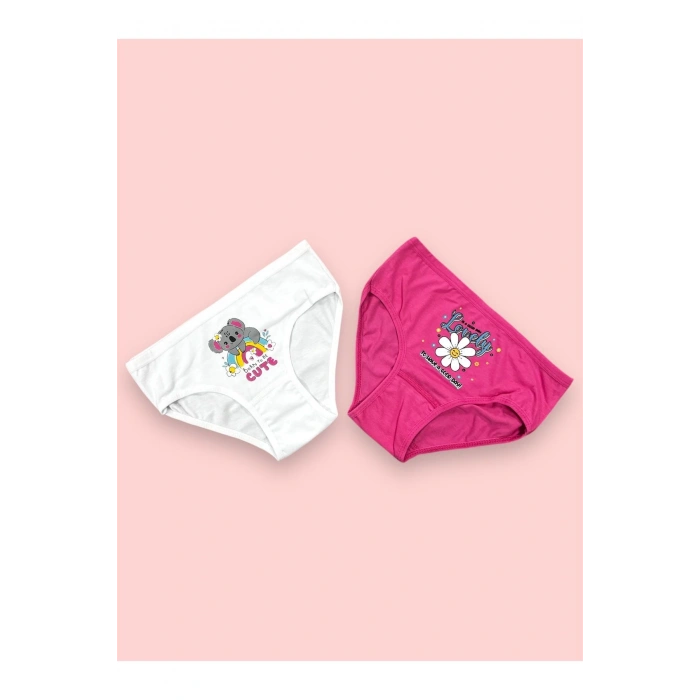 Renkli Baskılı Kız Çocuk Külot 5li