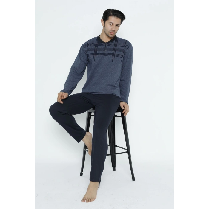 Uzun Kollu Erkek Pijama Takımı