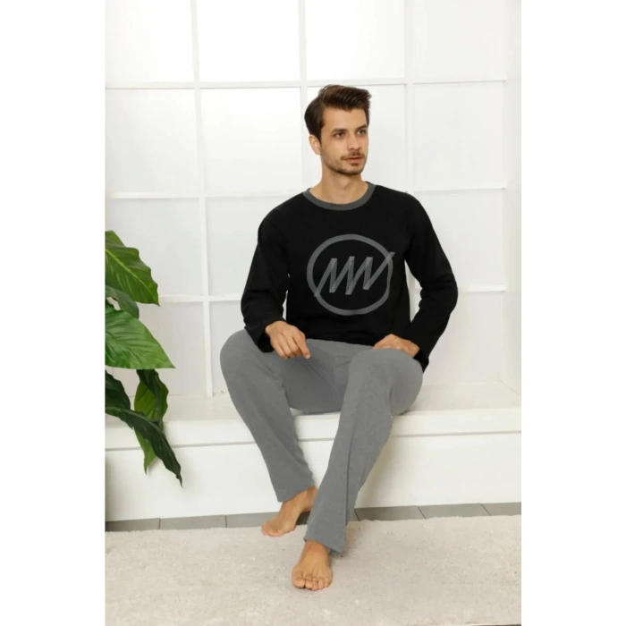 Uzun Kollu Erkek Pijama Takımı
