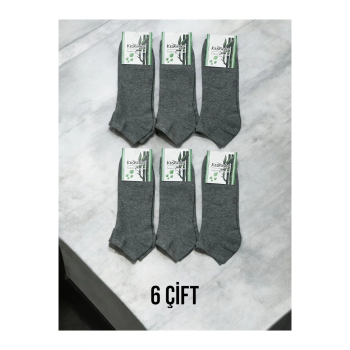 Pamuklu Patik/Bilek/Kısa Kadın Çorap 6lı