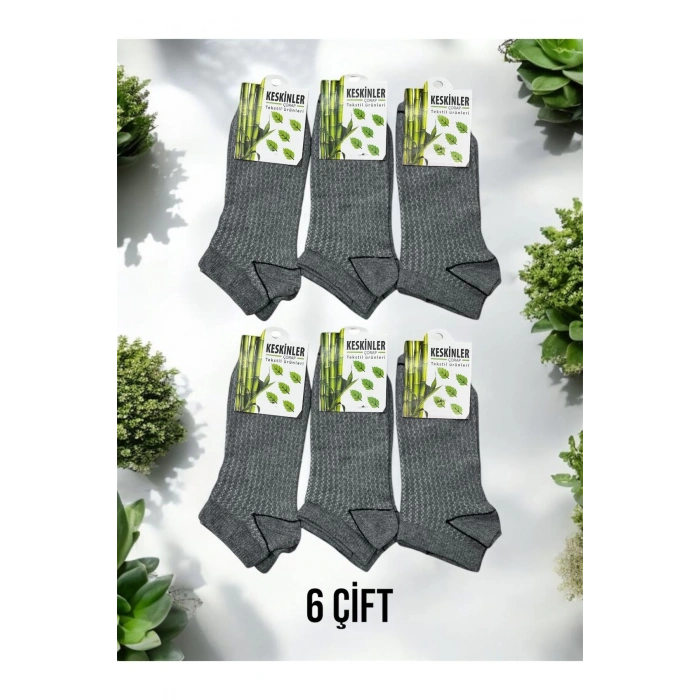 Pamuklu Patik/Bilek/Kısa Kadın Çorap 6lı