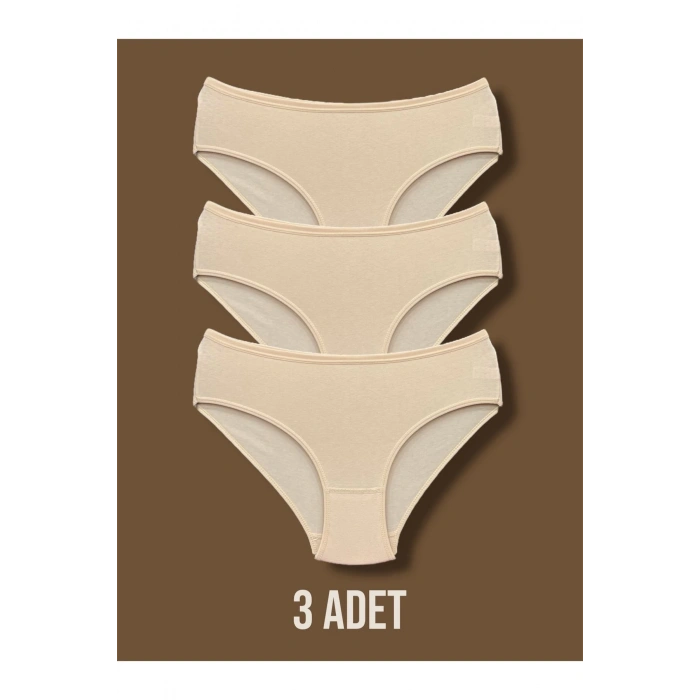 Yüksek Kalite Penye Kadın Bikini Külot 3lü