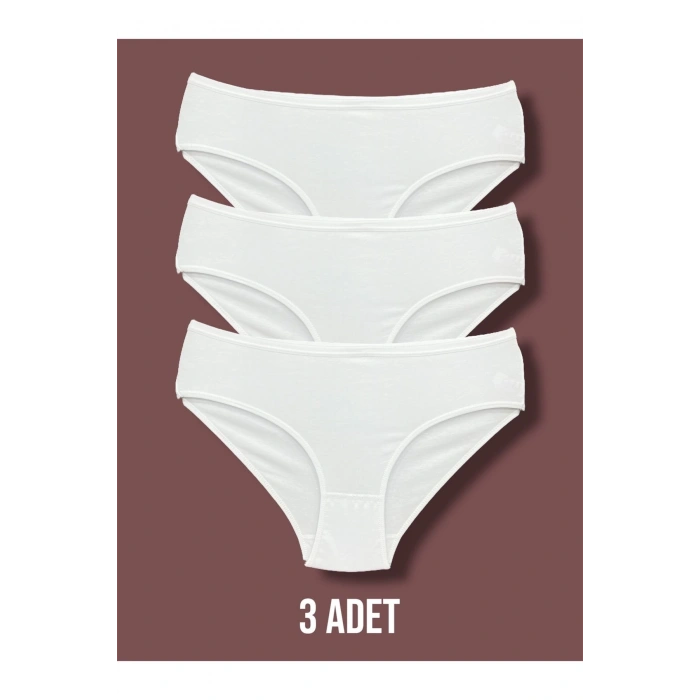 Yüksek Kalite Penye Kadın Bikini Külot 3lü