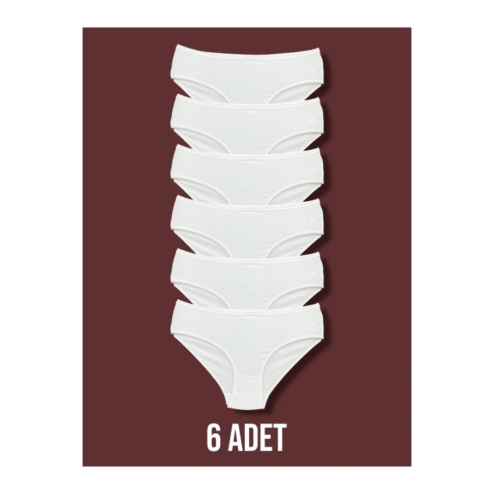 Yüksek Kalite Penye Kadın Bikini Külot 6lı