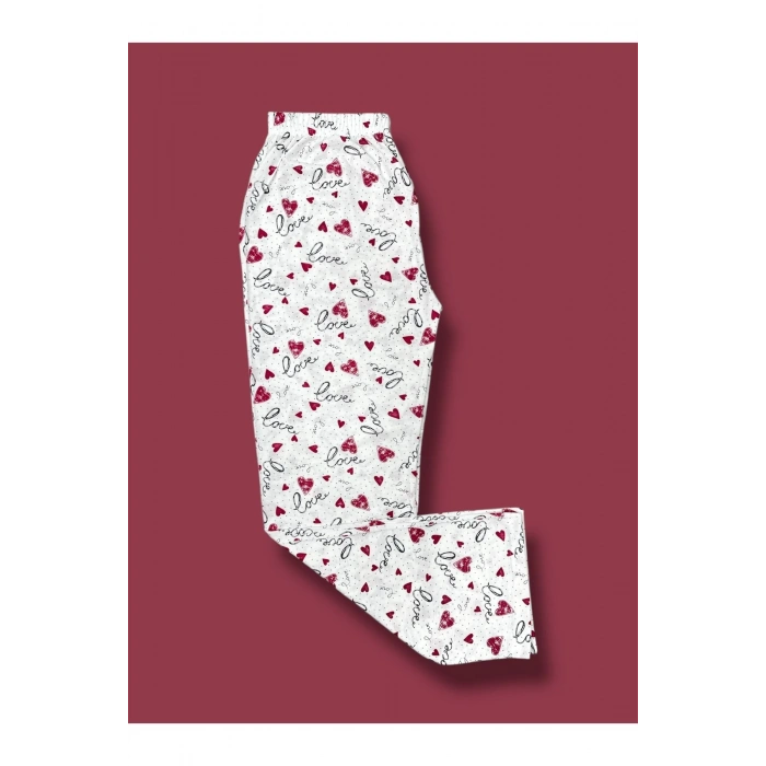 Desenli Penye Kadın Pijama Altı