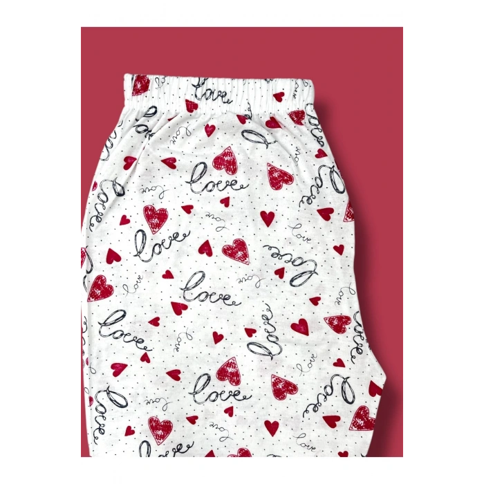 Desenli Penye Kadın Pijama Altı