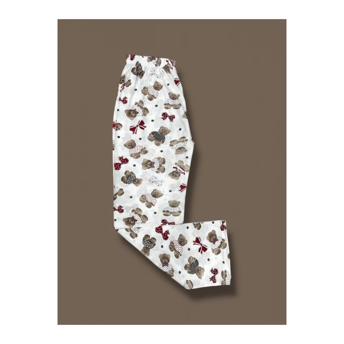 Desenli Penye Kadın Pijama Altı