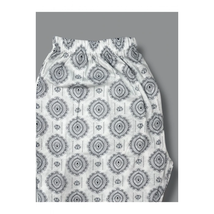 Desenli Penye Kadın Pijama Altı