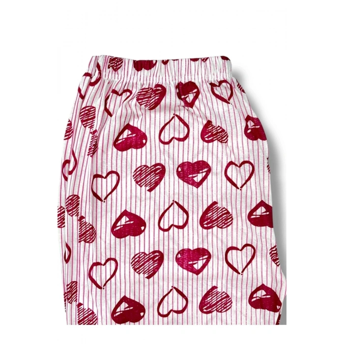 Desenli Penye Kadın Pijama Altı