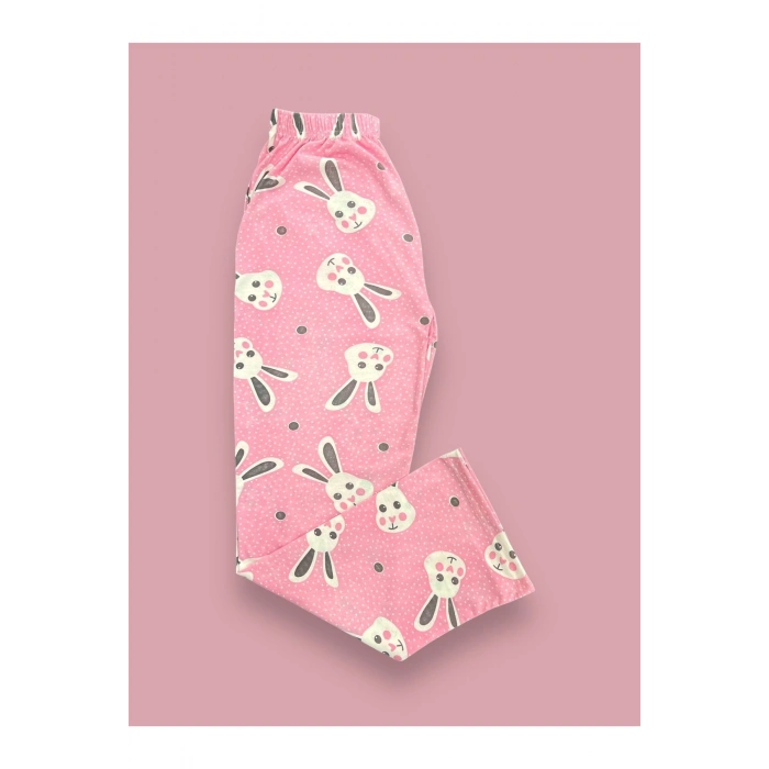 Desenli Penye Kadın Pijama Altı