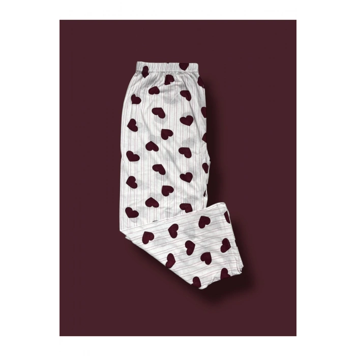 Battal Beden Anne Penye Pijama Alt