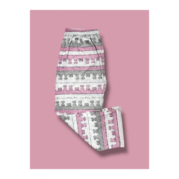 Battal Beden Anne Penye Pijama Alt