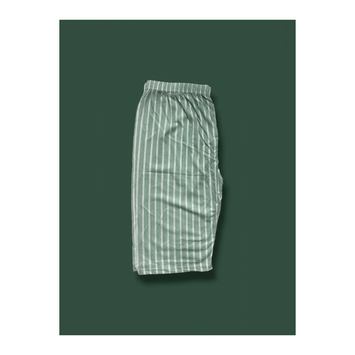 Desenli Penye Diz Altı Büyük Beden Anne Kadın Kapri