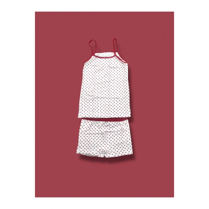 Kız Çocuk Atlet Boxer Takımı Pamuklu 3lü Paket