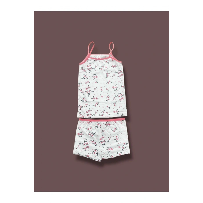 Kız Çocuk Atlet Boxer Takımı Pamuklu 3lü Paket