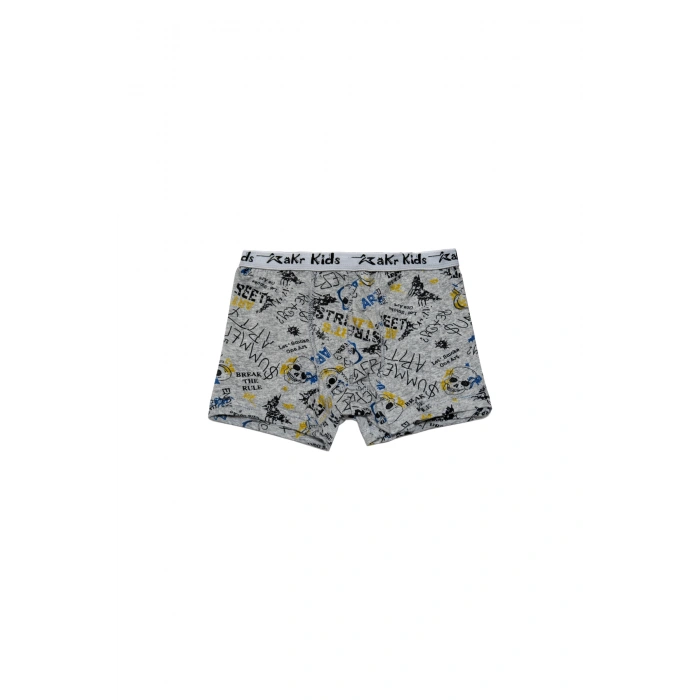 Pamuklu Likralı Erkek Çocuk Boxer 6lı Paket - Desenli
