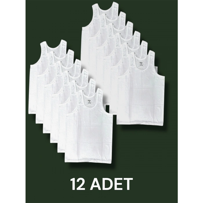 Askılı Erkek Atlet Pamuklu 12li Paket