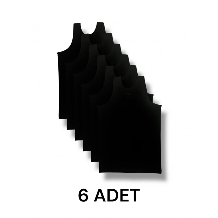 Askılı Erkek Atlet Pamuklu 6lı Paket