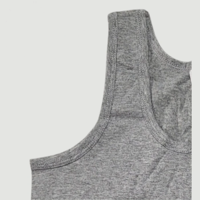 Ekonomik Erkek Çocuk Pamuklu Atlet 3lü Paket - Gri