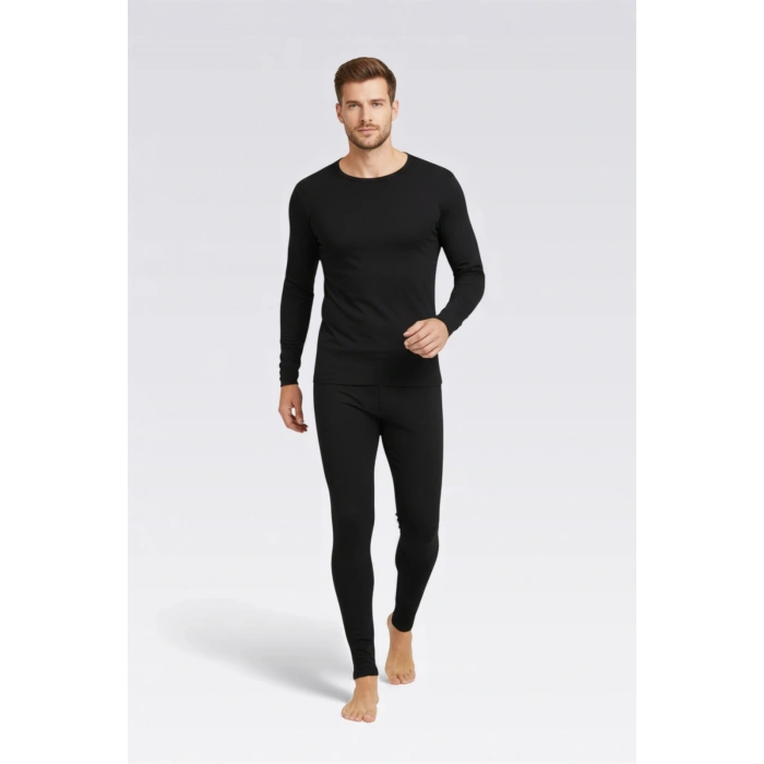 Erkek Siyah Termal Alt Üst Takım