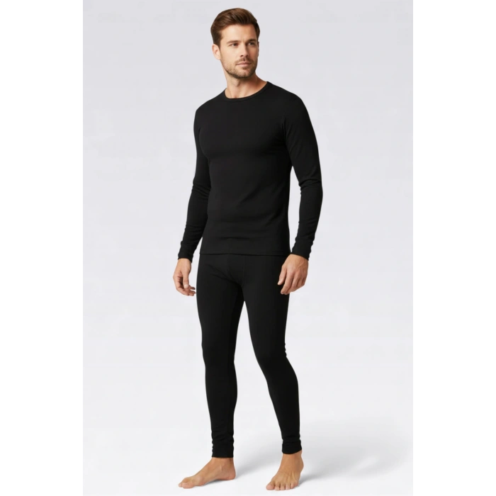 Erkek Siyah Termal Alt Üst Takım