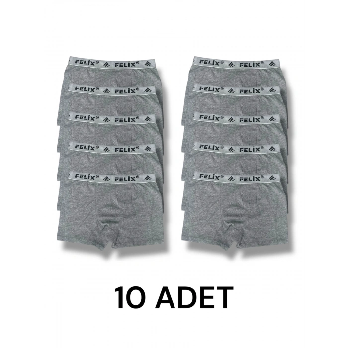 Pamuklu Likralı Erkek Boxer 10lu Paket